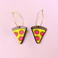 Pizza Hoop Earrings