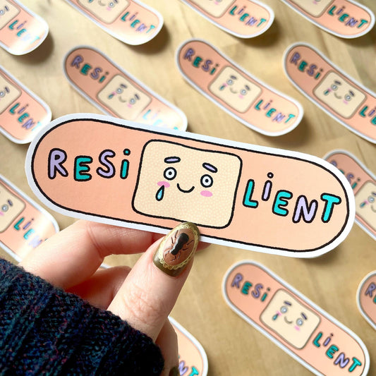 Resilient Plaster Band-Aid Vinyl Sticker