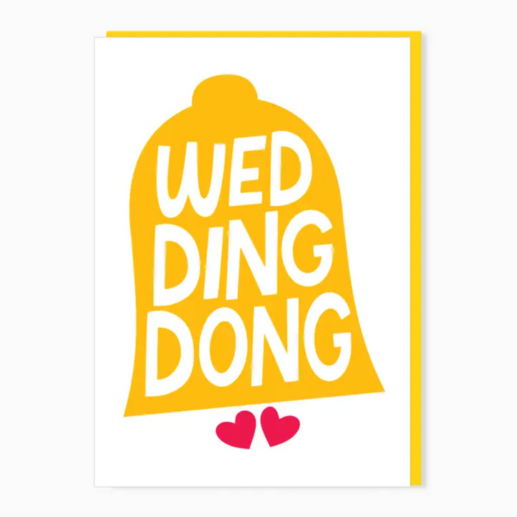 Wed Ding Dong Wedding Card