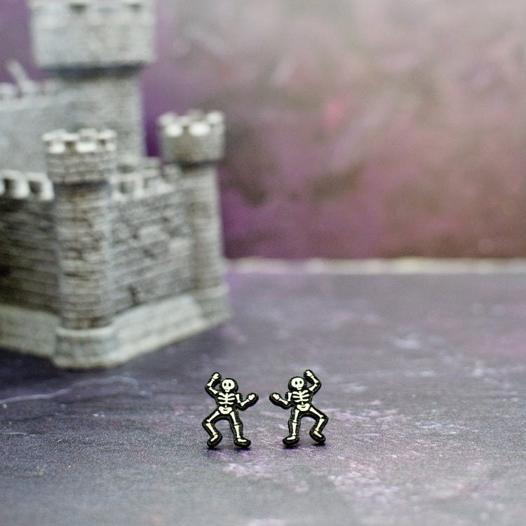 Halloween Skeleton Stud Earrings