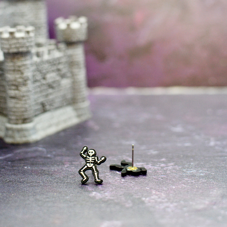 Halloween Skeleton Stud Earrings