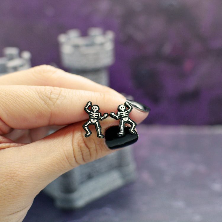 Halloween Skeleton Stud Earrings