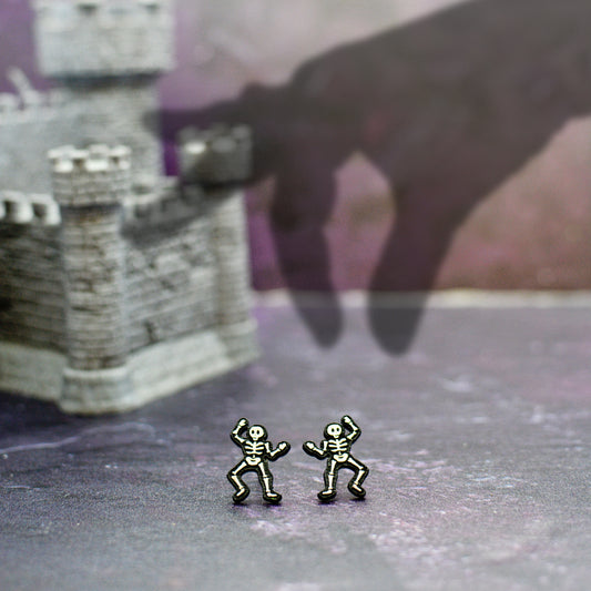 Halloween Skeleton Stud Earrings