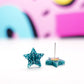 Glitter Star Stud Earrings
