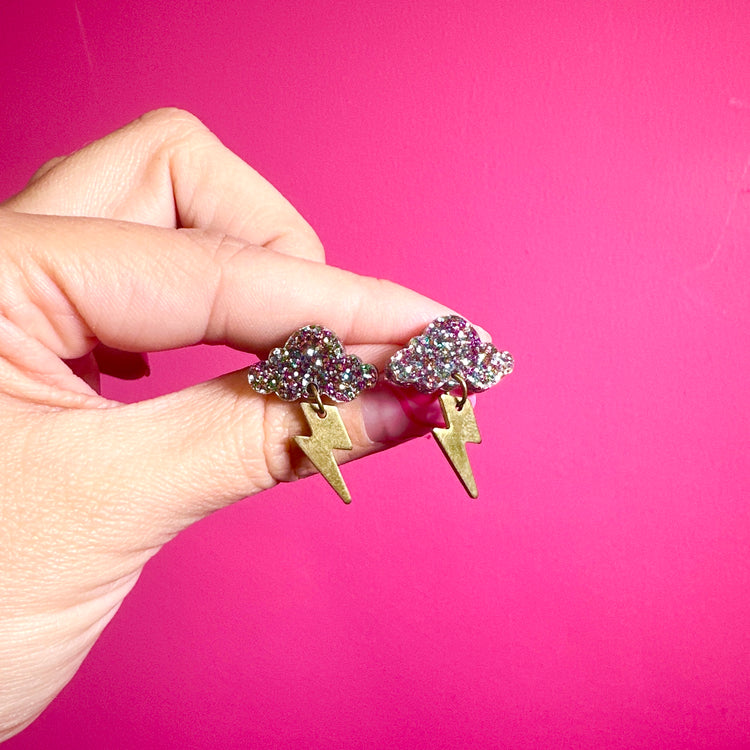Storm Dangle Stud Earrings