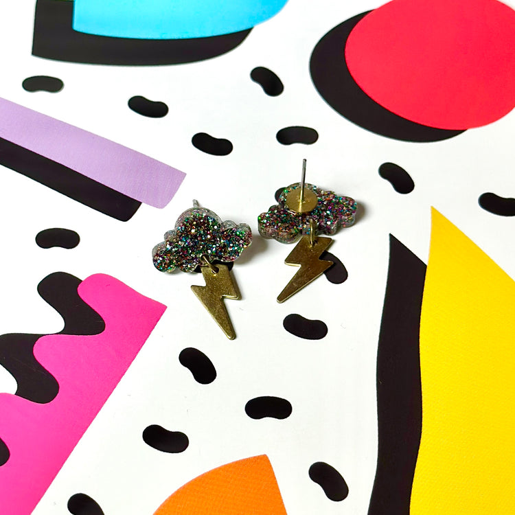 Storm Dangle Stud Earrings