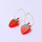 Strawberry Hoop Earrings