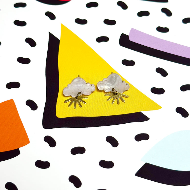 Sunshine Dangle Stud Earrings