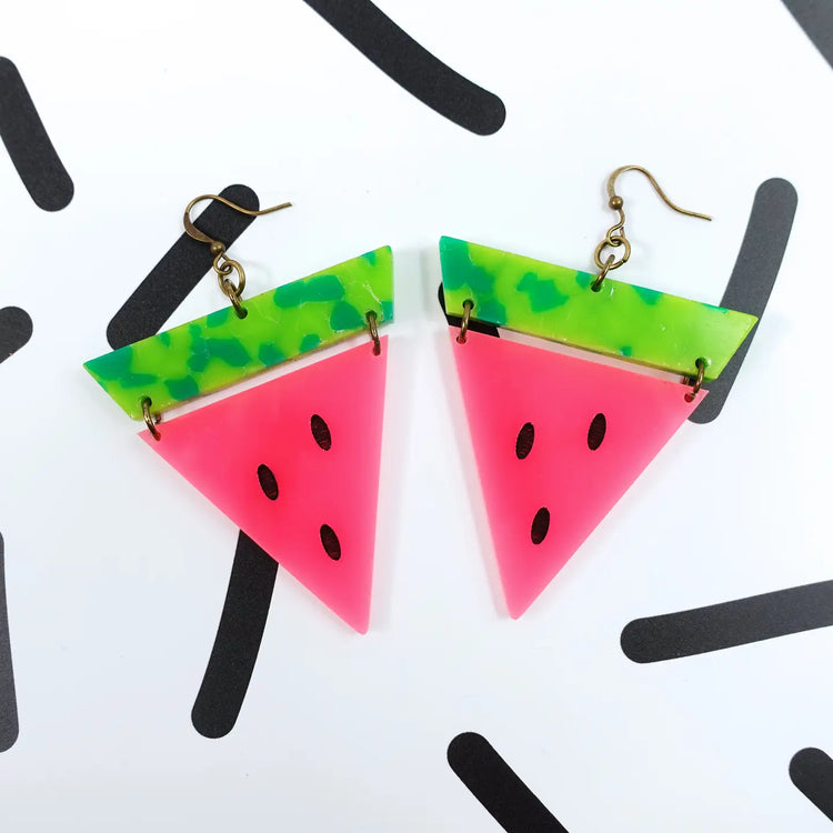 Watermelon Statement Earrings