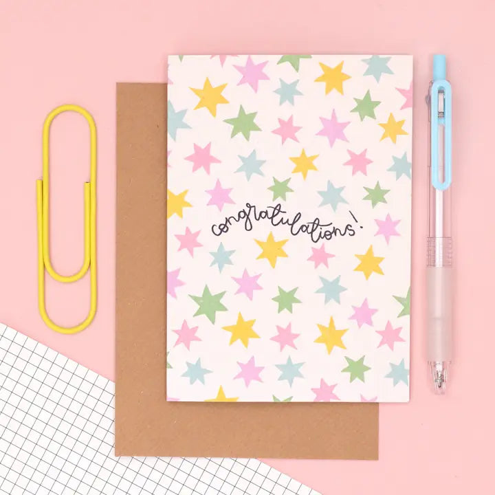 "Congratulations" Greetings Card