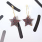 Glitter Star Hoop Earrings