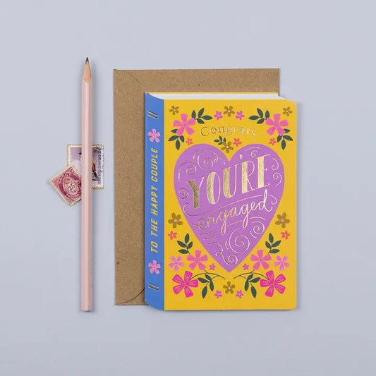 Fairytale Book Engagement Card