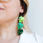 Monstera Statement Earrings