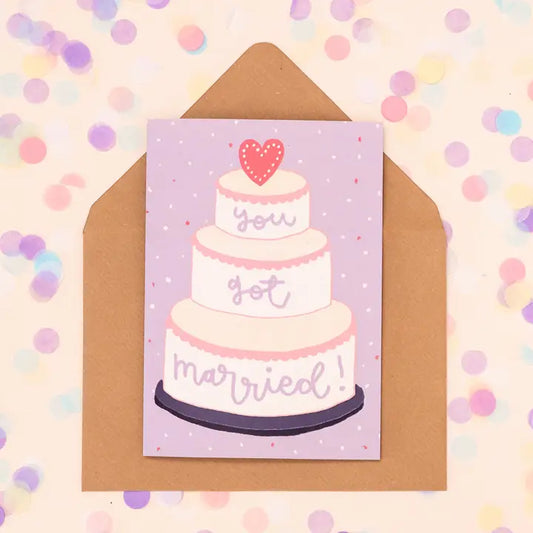 "You Got Married" Greetings Card