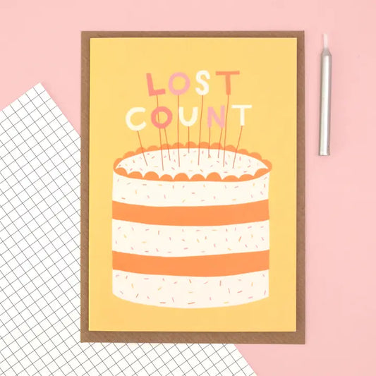 "Lost Count" Greetings Card