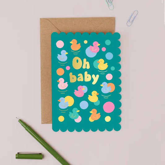 Oh Baby! Rubber Duck New Baby Card