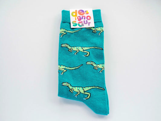 Designosaur Raptor Socks
