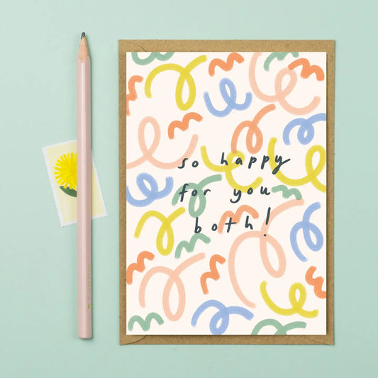 So Happy For You Both Celebration Card