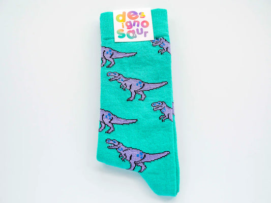 Designosaur T-Rex Socks