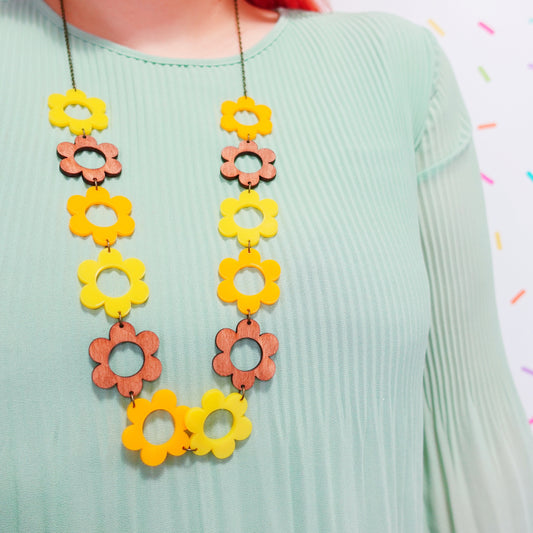 Daisy Chain Statement Necklace