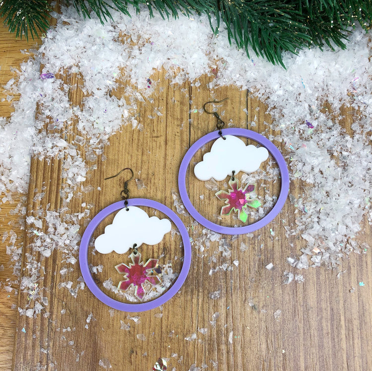 Snowstorm Statement Earrings