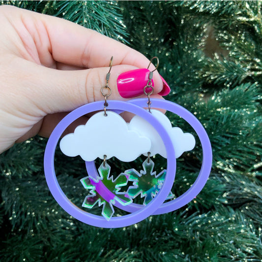 Snowstorm Statement Earrings