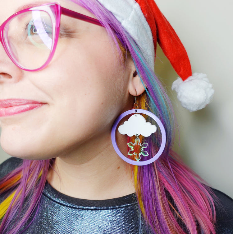 Snowstorm Statement Earrings
