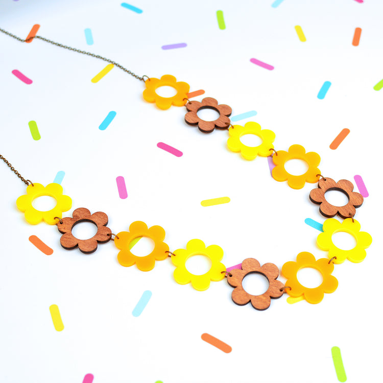 Daisy Chain Statement Necklace
