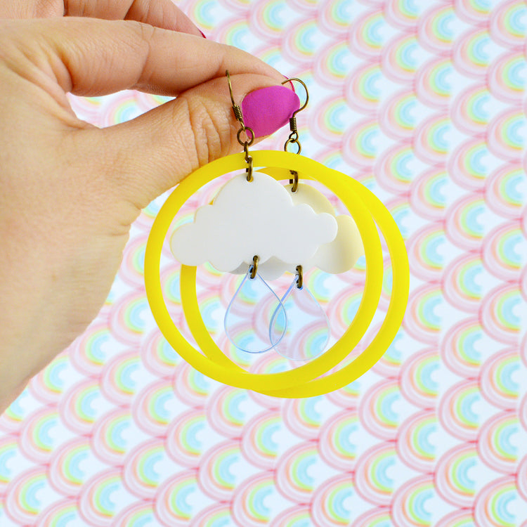 Raindrop Statement Earrings
