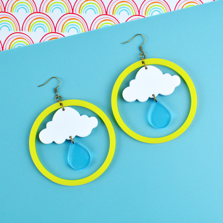 Raindrop Statement Earrings