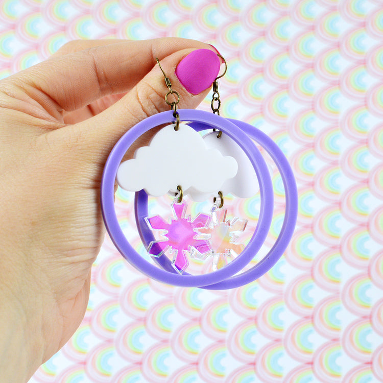 Snowstorm Statement Earrings