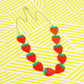 Strawberry Chain Statement Necklace