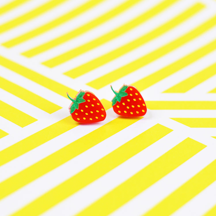 Strawberry Stud Earrings